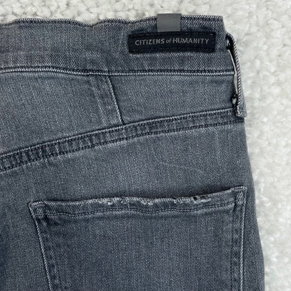 Citizens Of Humanity Chrissy High Rise Skinny Jean Trance Grey FLAW - Picture 10 of 15